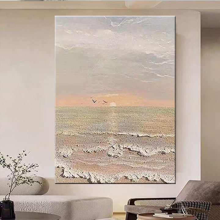 Strukturierte Küstenleinwand-Kunstwerke