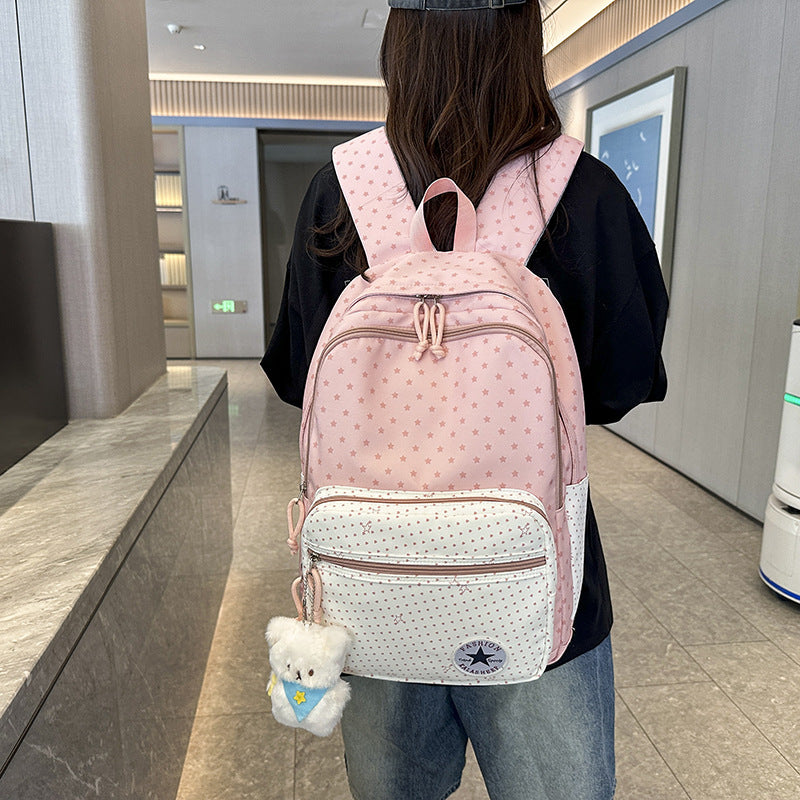 Verspielt Sternenmuster Schulrucksack Karnz