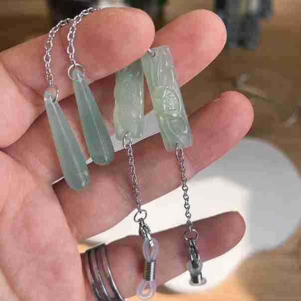 Artisan Blatt Design Anhänger Ohrringe Karnz