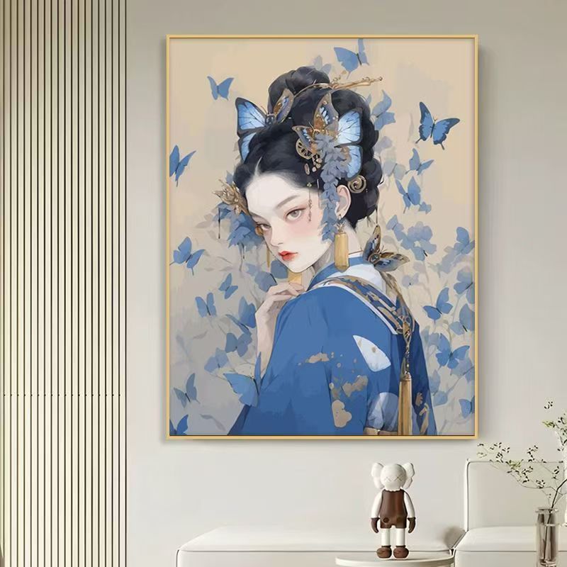 Elegante Schmetterling-Themen Leinwandkunst Druck Karnz