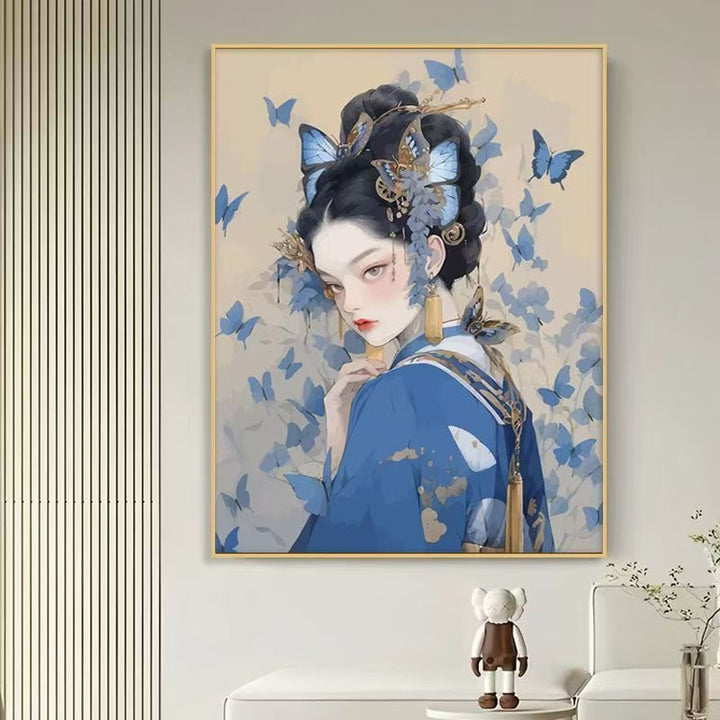 Elegante Schmetterling-Themen Leinwandkunst Druck Karnz