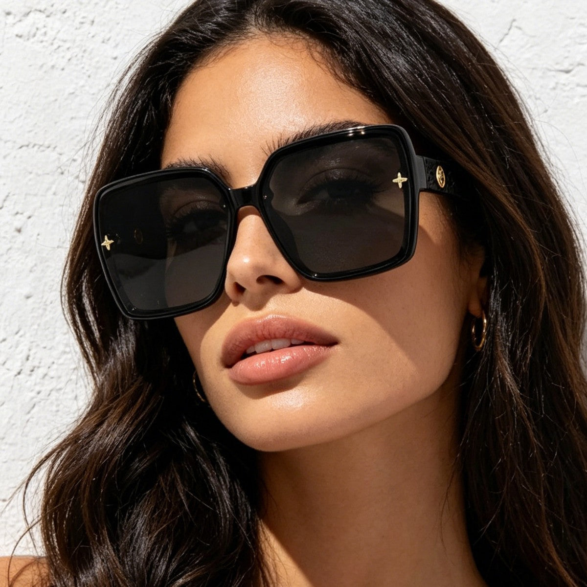 Damen oversized quadratische Sonnenbrille mit elegantem Design Karnz