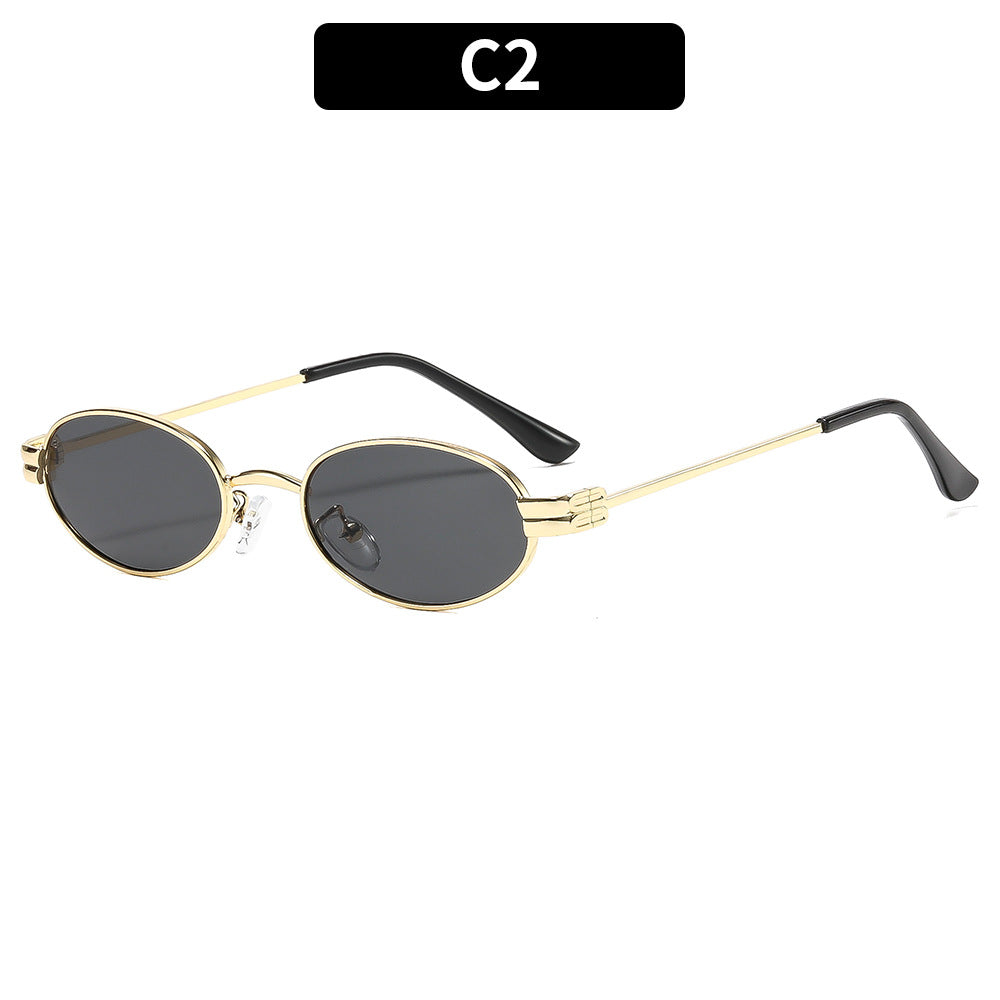 Elegante ovale Rahmen-Sonnenbrille  1787664226
