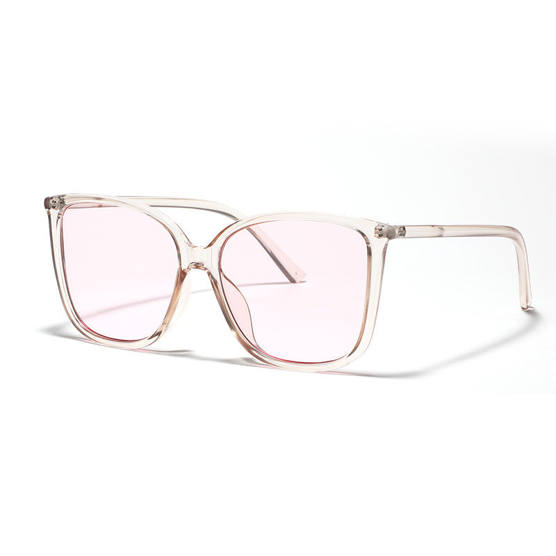 Damen Cat-Eye Sonnenbrille mit luxuriösem Transparenzrahmen und UV-Schutz Karnz