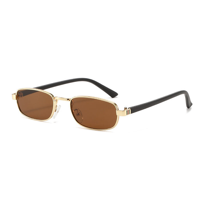 Elegante Vintage-inspirierte rechteckige Sonnenbrille Karnz