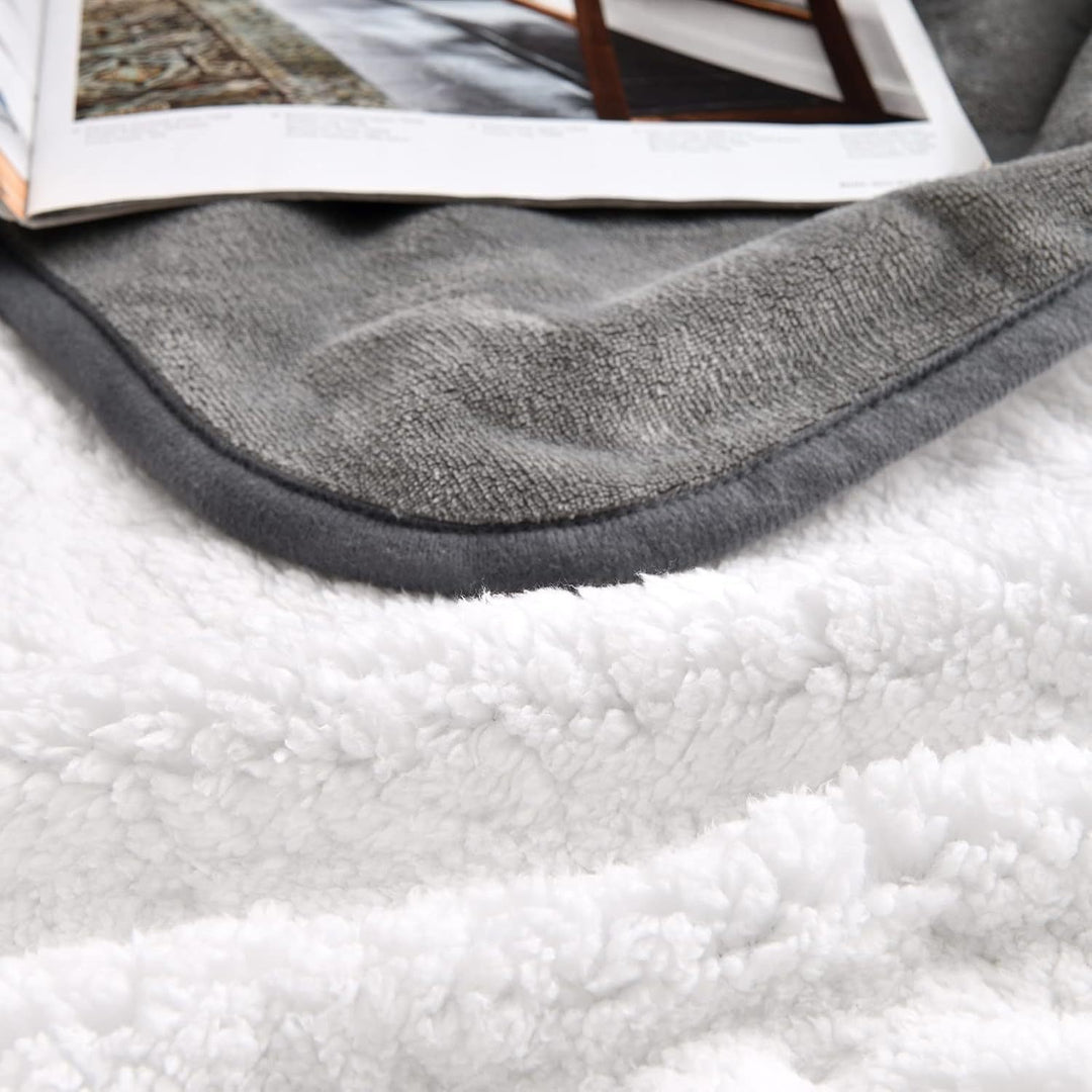 Ultra-Plush Sherpa gefütterte Decke Karnz