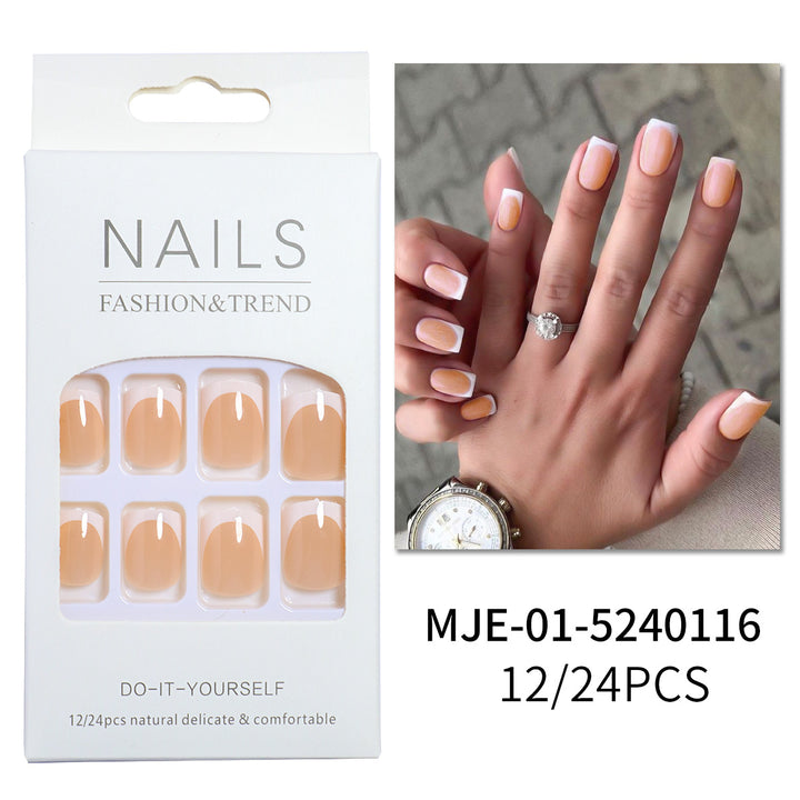 Elegantes französisches Tipp-Press-On-Nagelset Karnz 1787225130