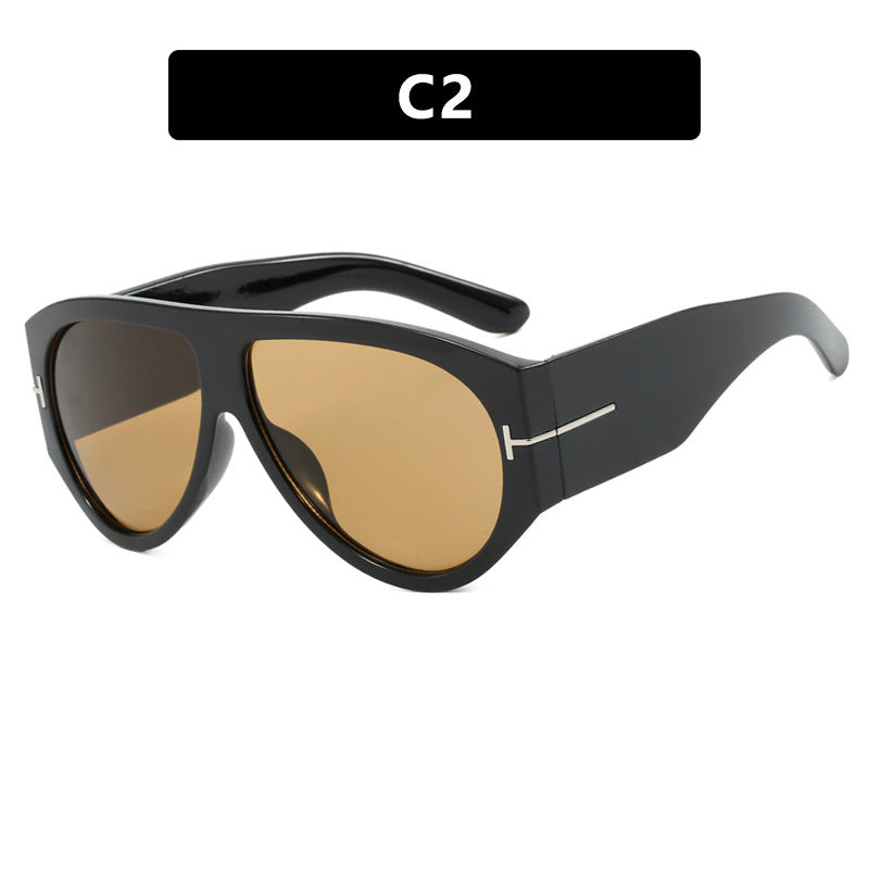 Damen modische oversized Sonnenbrille im Retro-Stil Karnz