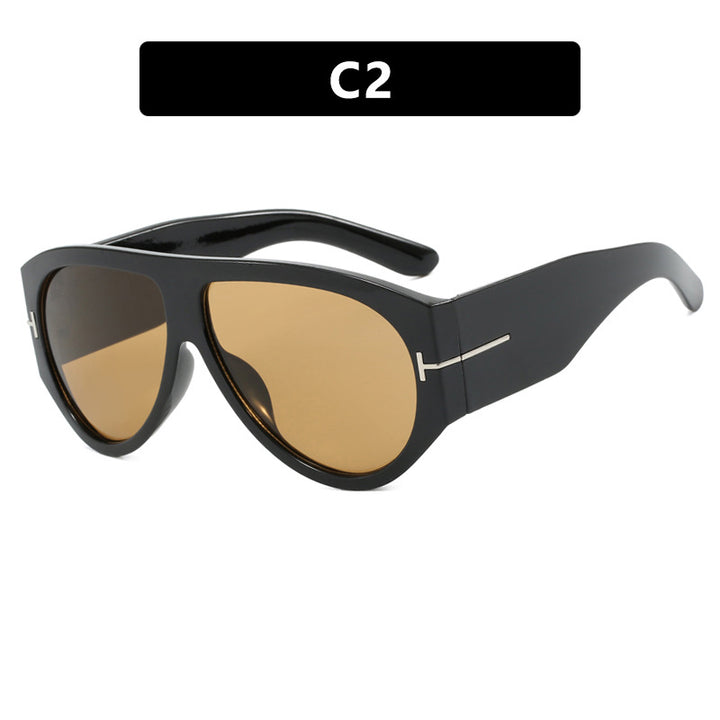 Damen modische oversized Sonnenbrille im Retro-Stil Karnz