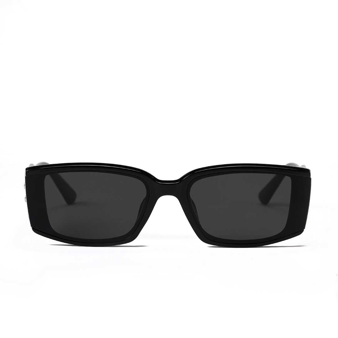 Damen elegante rechteckige Sonnenbrille mit stylischem Acetat-Rahmen Karnz