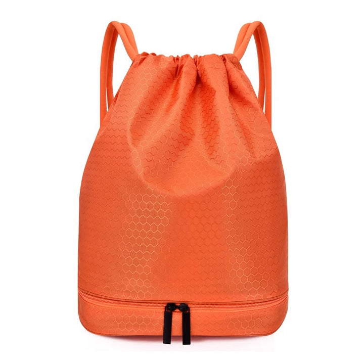 Leichter Hexagonmuster Kordelzug Rucksack Karnz