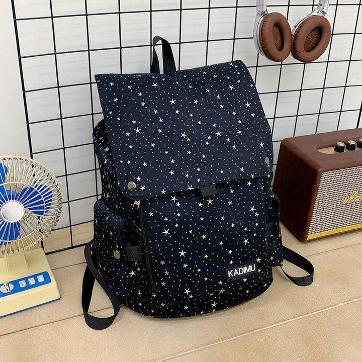 Stylische Sternen-Print Freizeit-Rucksack