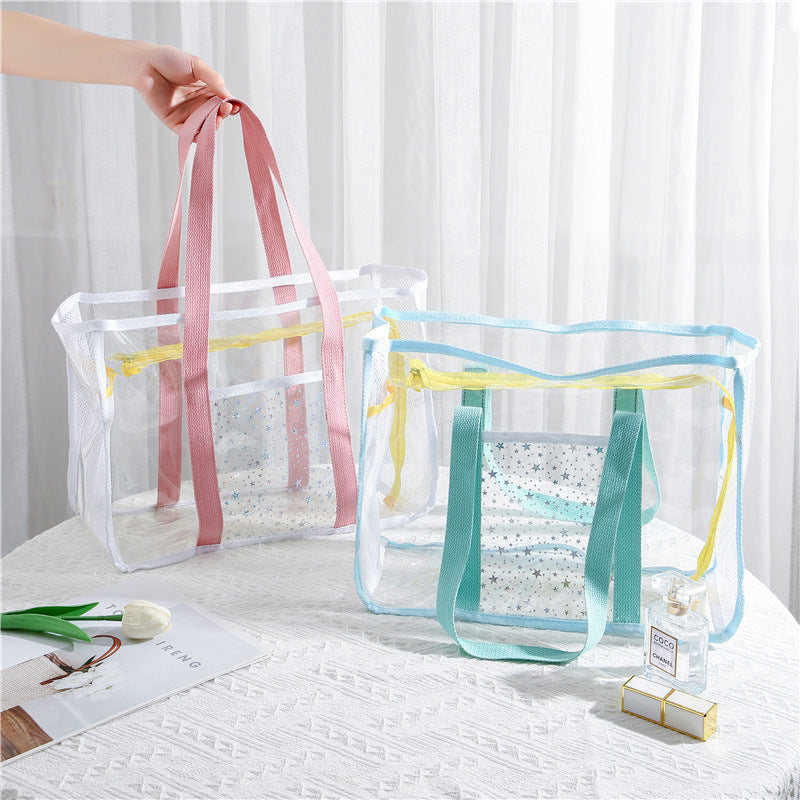 Transparente Mesh-Einkaufstasche Karnz