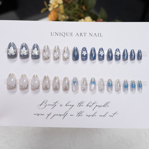 Künstlerische Ombre-Nagelkunst