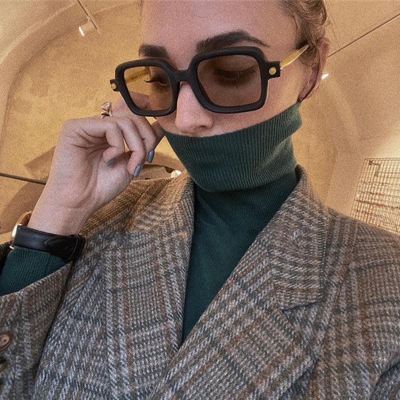 Damen quadratische Sonnenbrille mit auffälligem und modernem Design Karnz