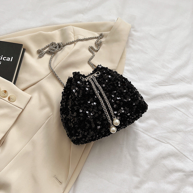Pailletten Mini Abendtasche