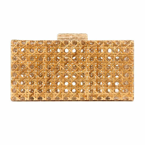 Gewebte Rattan-Clutch