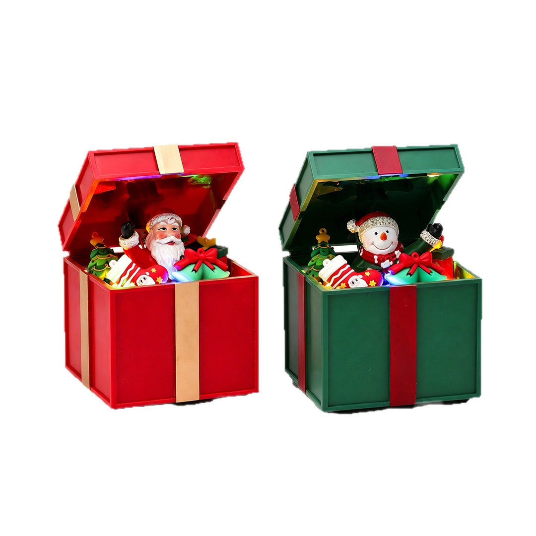 Dekorative Weihnachtsbox mit LED-Beleuchtung Karnz