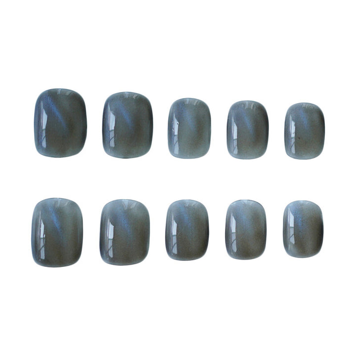 Elegante Glänzende Press-On Nagelkunst