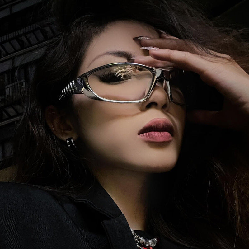 Damen Sportliche Sonnenbrille mit aerodynamischem Design und polarisierenden Gläsern Karnz