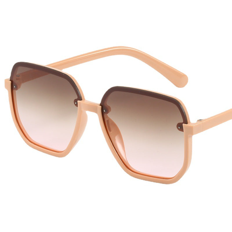 Damen geometrische Sonnenbrille im modernen Design Karnz
