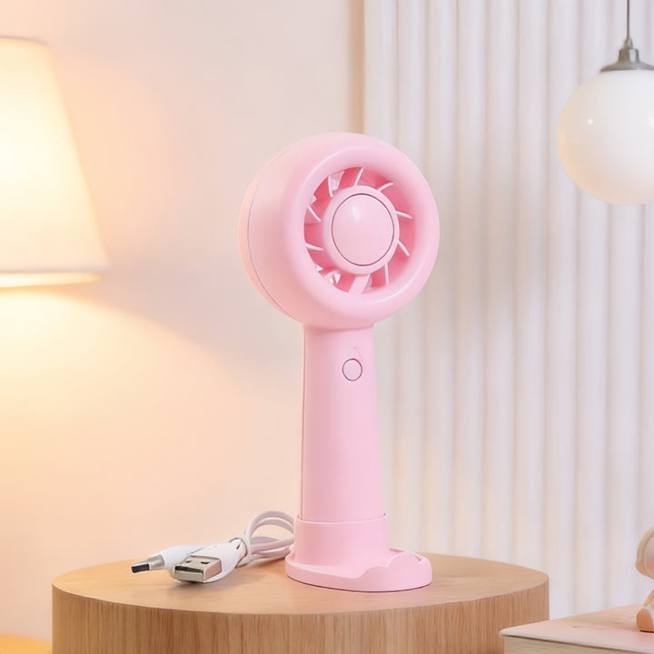 Damen Tragbarer Handventilator mit USB-Ladefunktion und ergonomischem Griff Karnz
