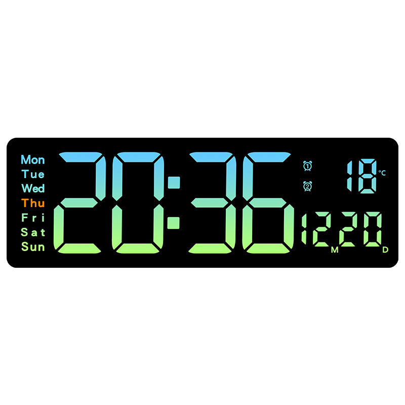 Funkwecker mit großem LED-Display und Temperaturanzeige Karnz