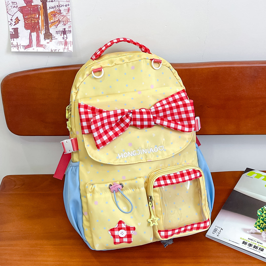 Verspielt Schleifen-verzierte Rucksack Karnz