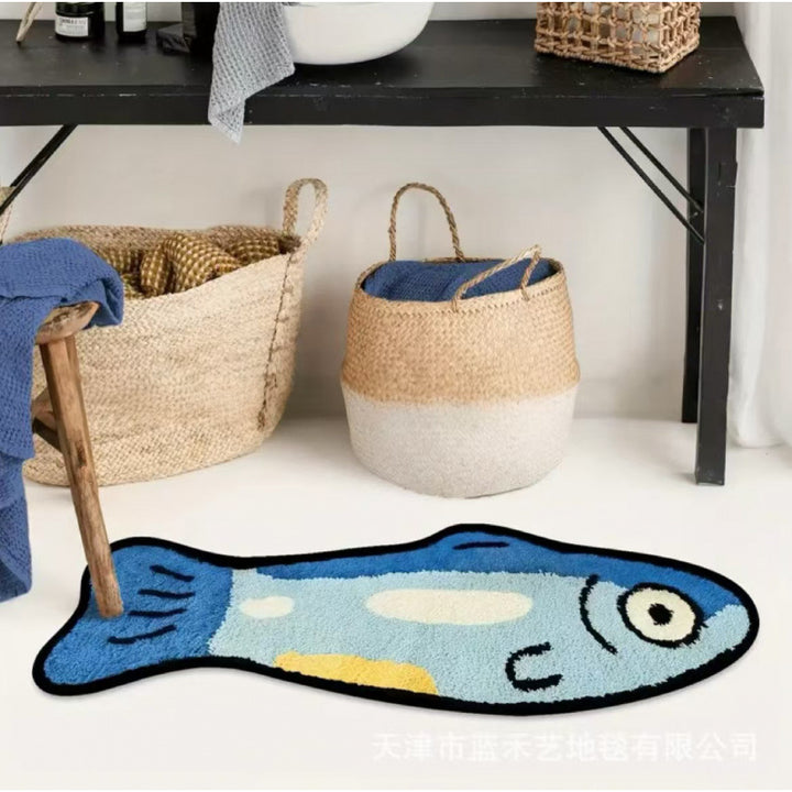 Fischgeschäftförmige dekorative Badematte