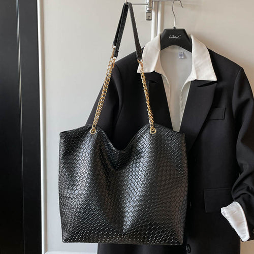 Elegante strukturierte Shopper-Tote-Tasche