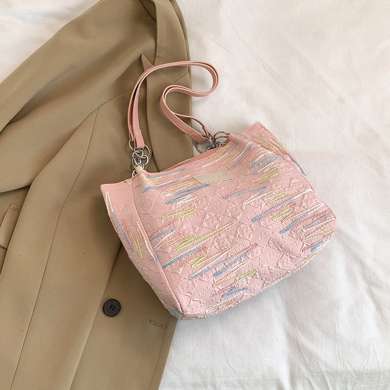 Bunte gestickte Hobo Tasche Karnz