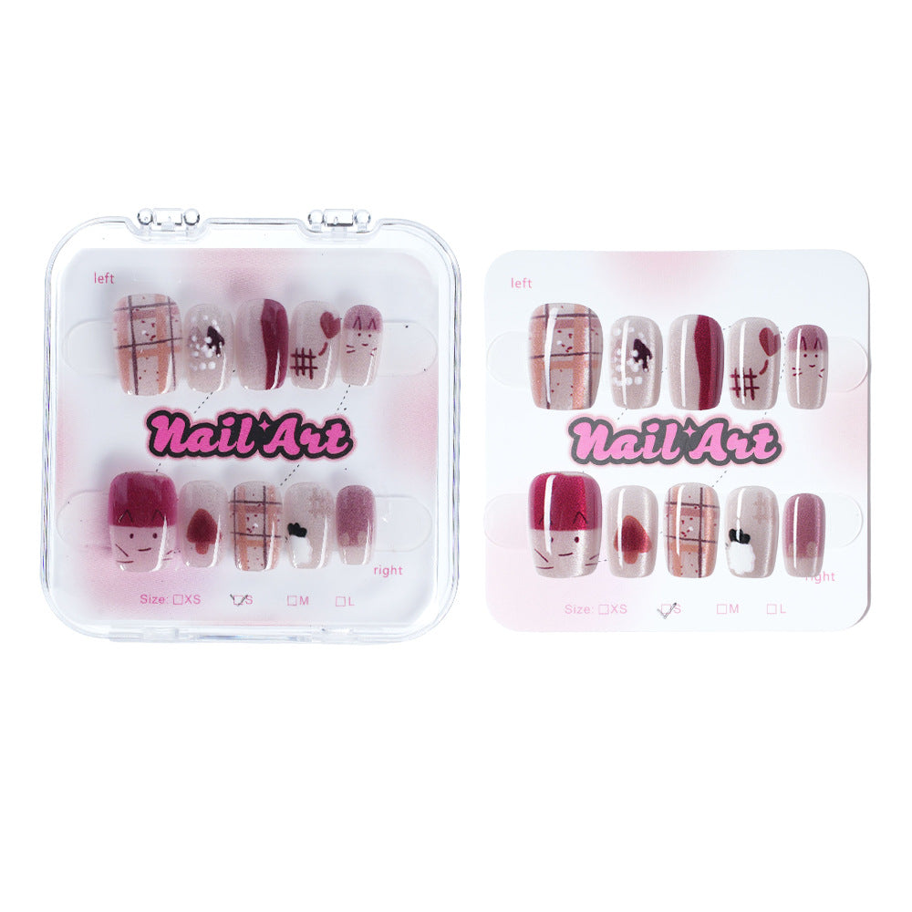 Kreatives von Charakteren inspiriertes Druck-Nagel-Set Karnz