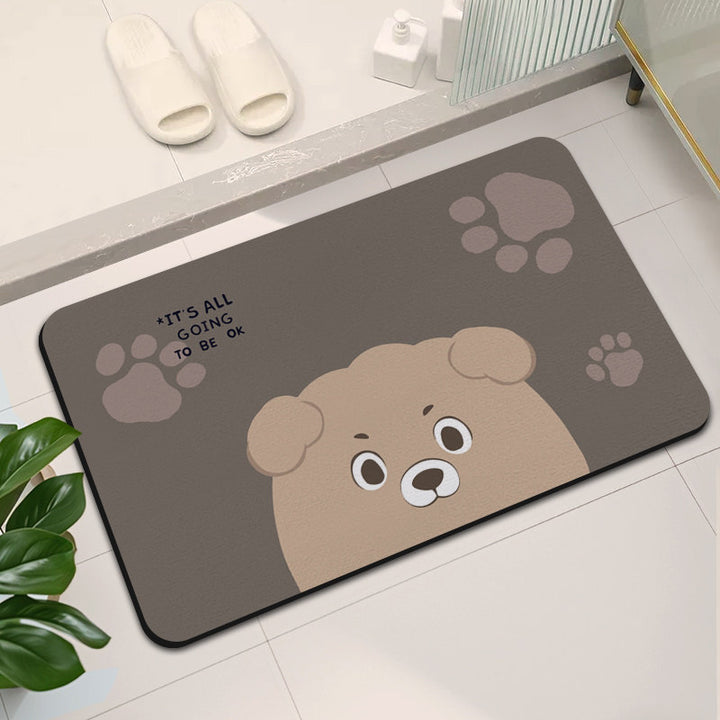 Stylische abstrakte Design Badematte