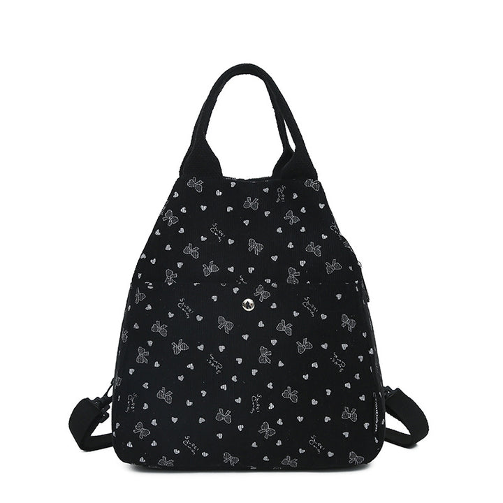 Cord-Rucksack mit Verspielten Motiven Karnz