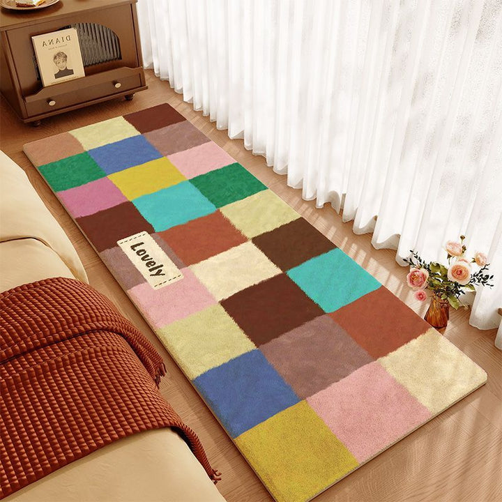 Farbige Patchwork-Teppich