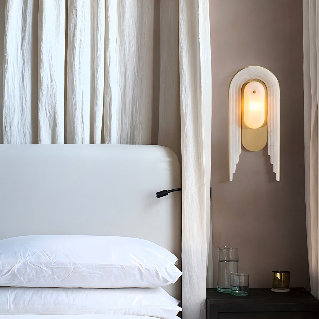 Moderne Alabaster Wandleuchte