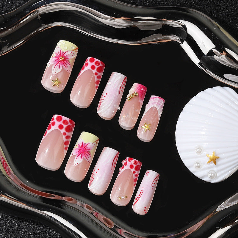 Elegante französische Stil Press-On Nail Tips Karnz