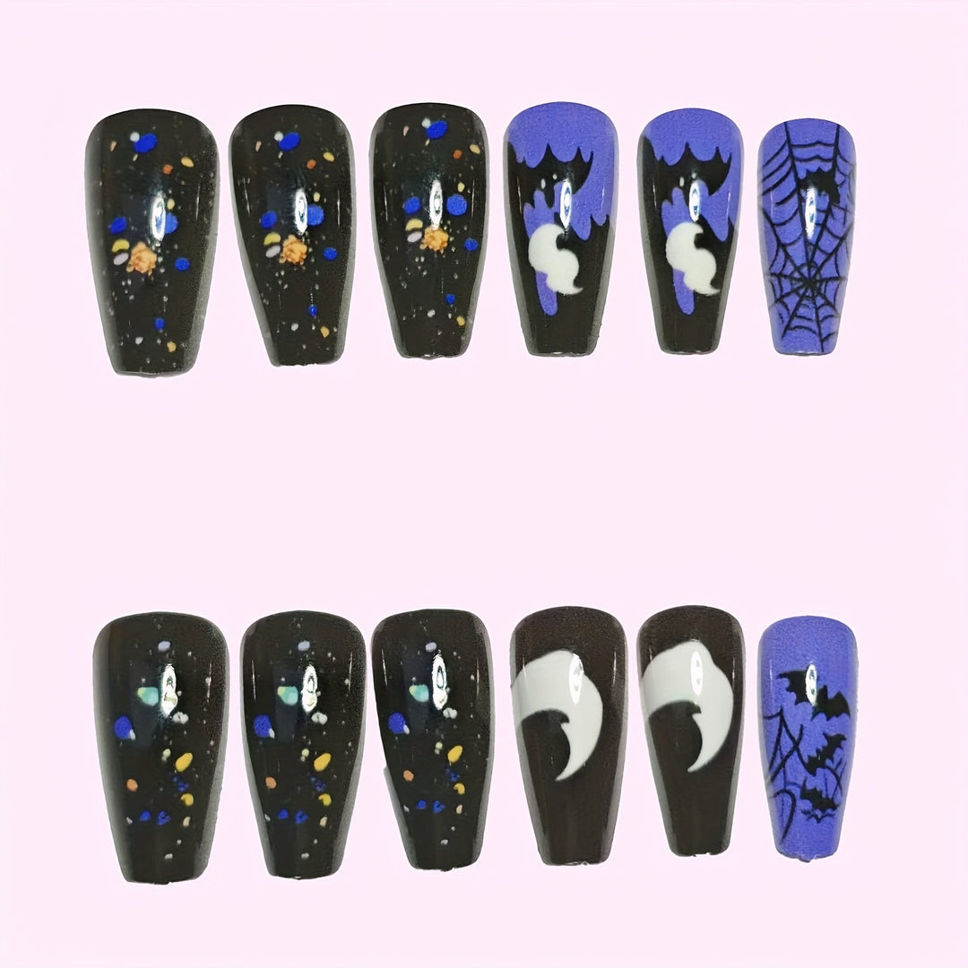 Halloween-inspiriertes thematisches Nagelkunst-Set