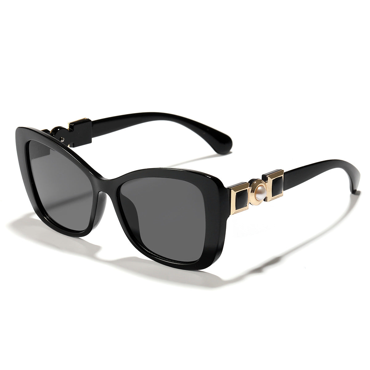 Damen Cat-Eye Sonnenbrille mit eleganter Metallverzierung Karnz