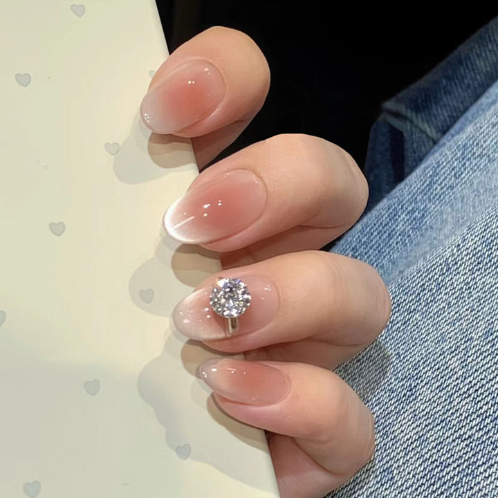 Glänzendes dekoratives Press-On-Nagelset Karnz