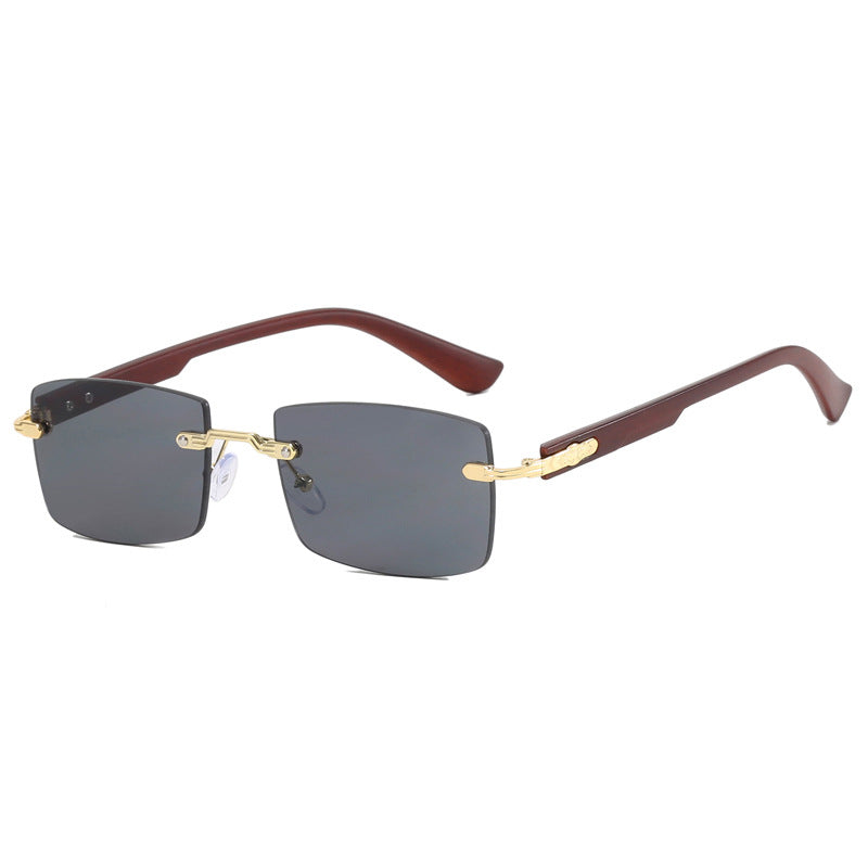 Damen modische quadratische Sonnenbrille mit exquisitem goldenen Rahmen Karnz