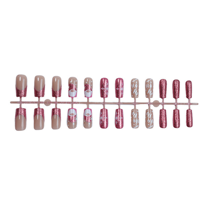 Kreatives Kunstnagelset mit festlichen Glitzer- und Weihnachtsmotiven Karnz