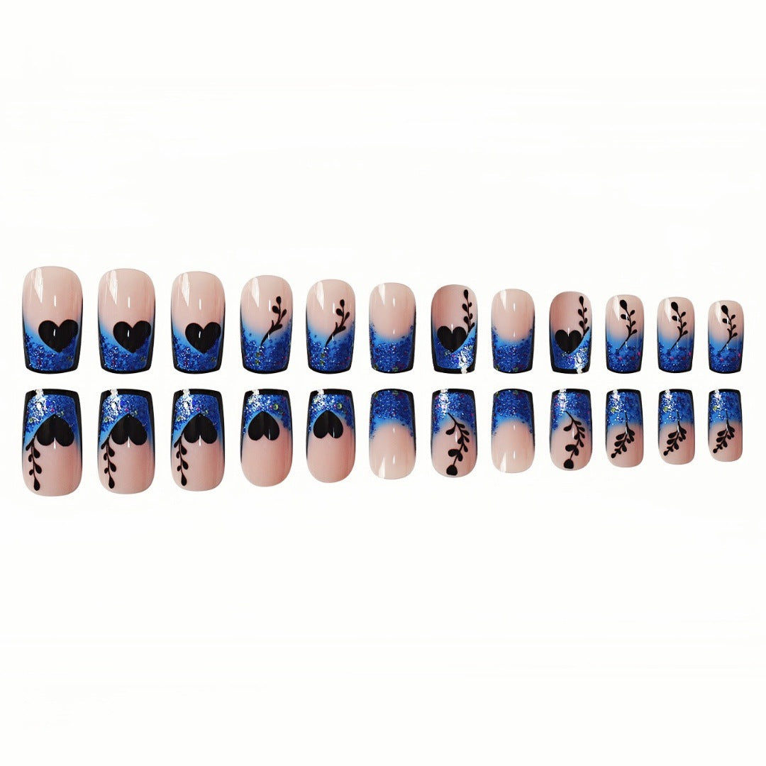 Künstlerische Gradient Press-On Nagelverlängerungen Karnz