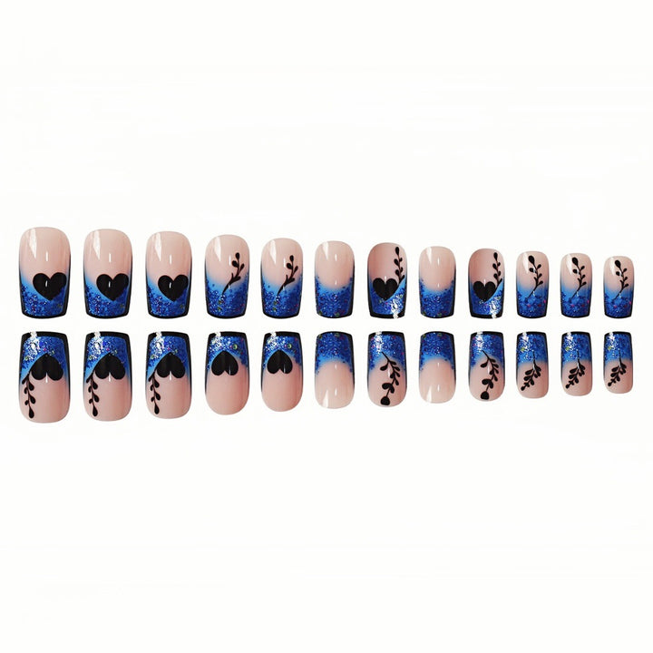 Künstlerische Gradient Press-On Nagelverlängerungen Karnz