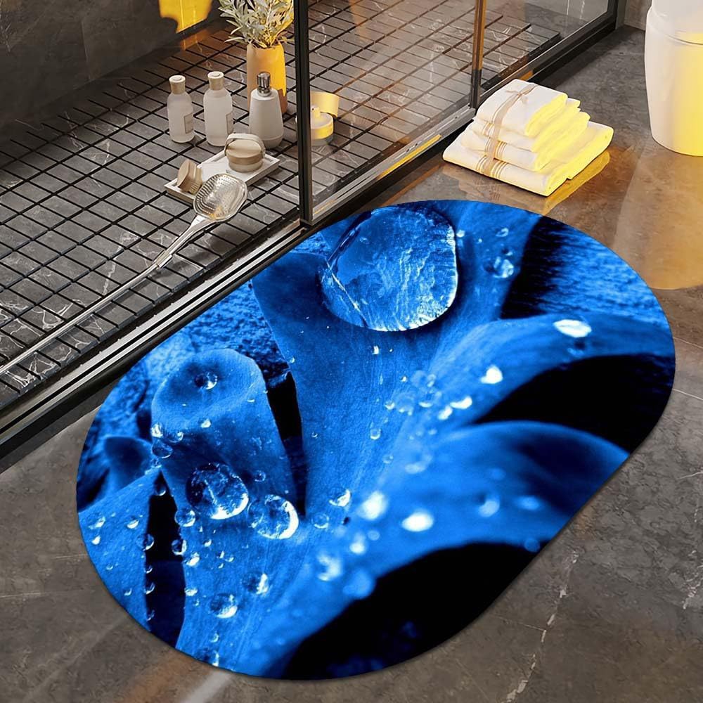 Florale Kunst Badematte Karnz