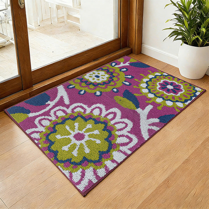 Künstlerischer Floraler Teppich