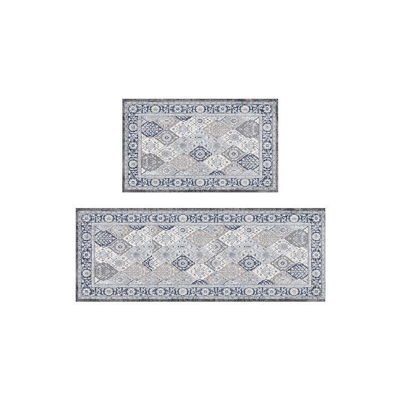 Künstlerisches Vintage geometrisches Teppichset Karnz