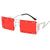 Damen Modische Sonnenbrille mit auffälligem geometrischem Design Karnz