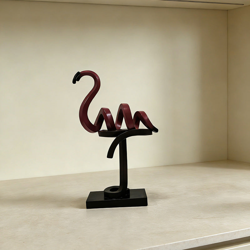 Dekorative Flamingo-Skulptur