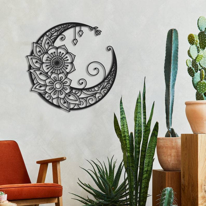 Floral Moon Wandkunst
